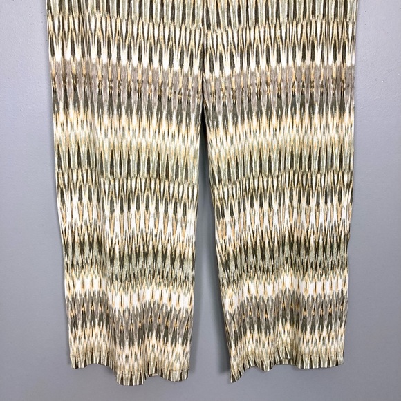 Chico’s Travelers Ikat Fluid Pants Women’s Size L Pull On Stretch Slinky Knit - Picture 5 of 10
